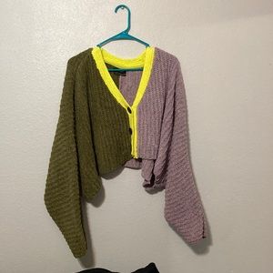 Urban Outfitters Cropped Button Up Cardigan